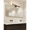 Z-Lite Lyna Vanity, 5-Light, 38.75 In.W x 6.5 In.L x 9 In.H, Matte Black/Clear 823-5V-MB - alternate 5